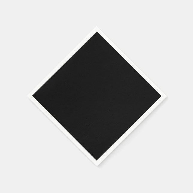 Black Plain Pappersservett (Hörn)