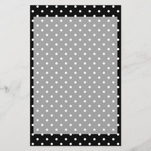 Black polka dot mönster (Framsida)