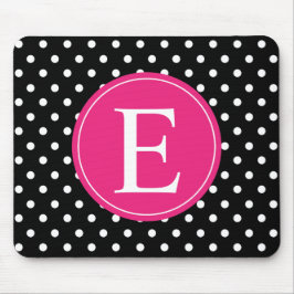 Black Polka Dot Rosa Monogram Musmatta