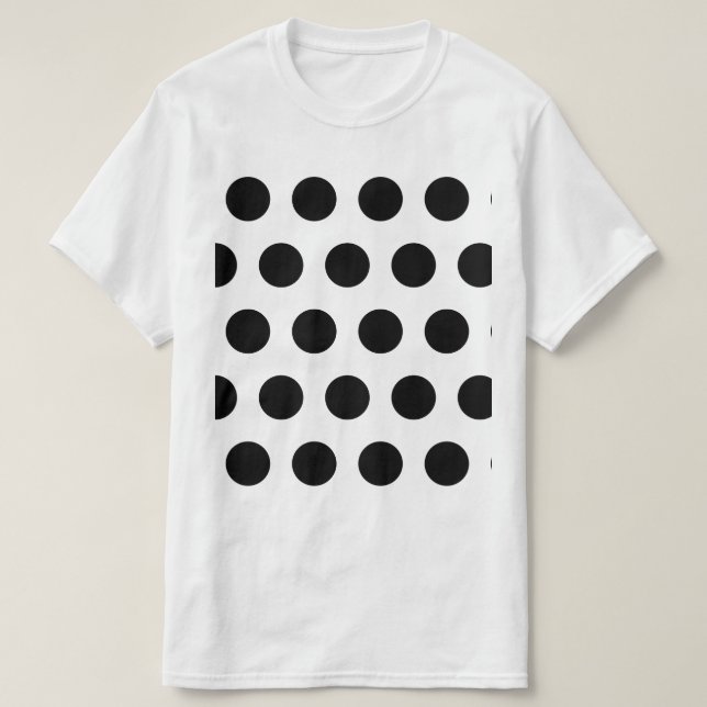 Black Polka Dot T Shirt (Design framsida)