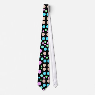 BLACK POLKA DOT TIE SLIPS