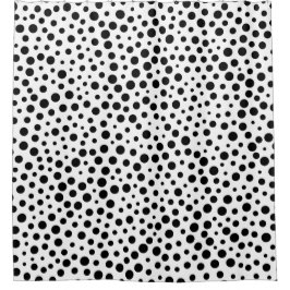 Black Polka dots Large och Small on White