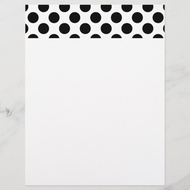 Black Polka dots Letterhead (Framsida)