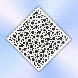 Black Polka dots on White | Pappersservett