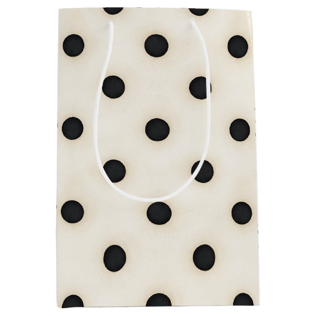Black Polka dots på Antique White (Framsidan)