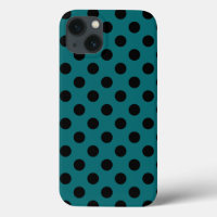 Black polka dots på Fodral-Mate iphone case