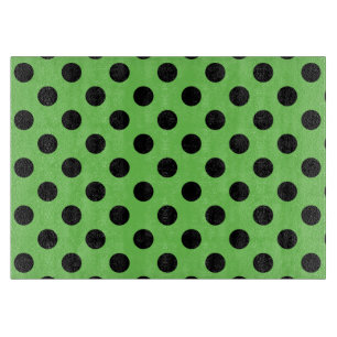 Black polka dots på kalkgrönt kalk