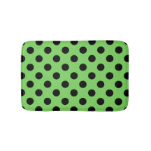 Black polka dots på kalkgrönt kalk