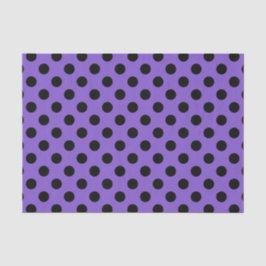 Black polka dots på lavender