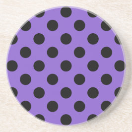 Black polka dots på lavender underlägg