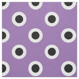 Black Polka dots på Lila Tyg