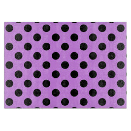 Black polka dots på lilac