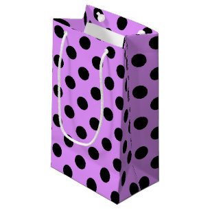 Black polka dots på lilac