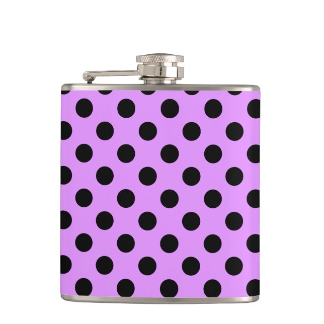Black polka dots på lilac fickplunta (Framsidan)