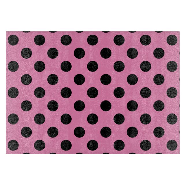 Black polka dots på rosa (Framsidan)