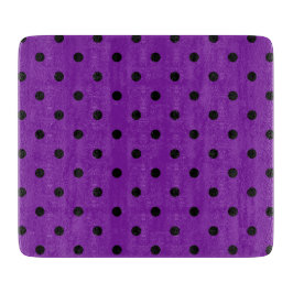 Black Polka dots på Violet Lila