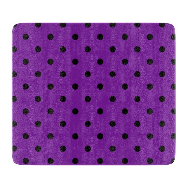 Black Polka dots på Violet Lila (Framsidan)
