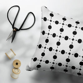 Black Polka dots, Polka Dot Mönster, Dit, Dit, Doc Prydnadskudde