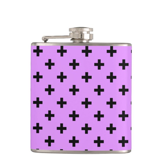Black polka kor på lilac fickplunta (Framsidan)