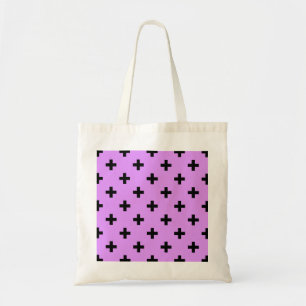 Black polka kor på lilac tygkasse