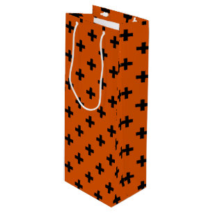 Black Polka kor på orange