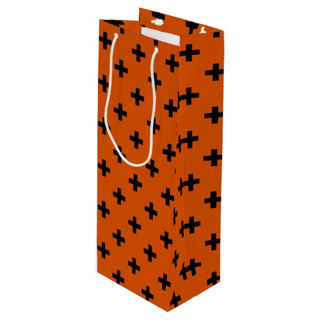 Black Polka kor på orange (Framsidan Vinklad)