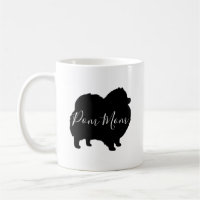Black Pommern Hund Silhouettes Pom Mamma Anpassnin