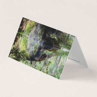 "Black Pond" Adirondack Sjö och Sten Landskap Kort