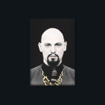 Black Pope på Canvas<br><div class="desc">Detta är ett ursprungligt,  digitalt målat porträtt i Anton LaVey,  grundaren och den första högste prästen i Satankyrkan som han grundade 1966.</div>
