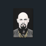 Black Pope på Canvas<br><div class="desc">Detta är ett ursprungligt,  digitalt målat porträtt i Anton LaVey,  grundaren och den första högste prästen i Satankyrkan som han grundade 1966.</div>