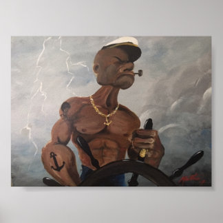 "Black Popeye" Poster