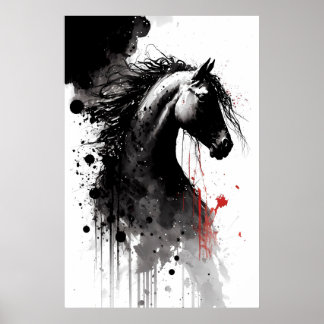 Bläck Porträtt Poster