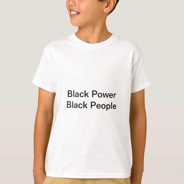 Black Power Black People T-Shirt (Framsida)