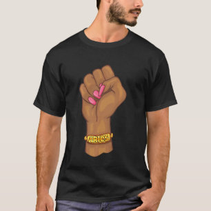 Black Power Feminist Aries Zodiac-tecken T Shirt