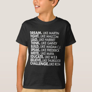Black Power Historical Black Leaders T Shirt