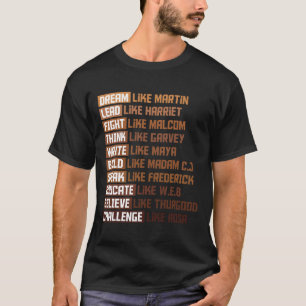 Black Power History Month African American Pride G T Shirt