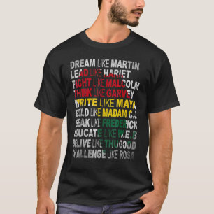 Black Power History Month African American Pride T Shirt