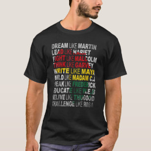 Black Power History Month African American Pride T Shirt