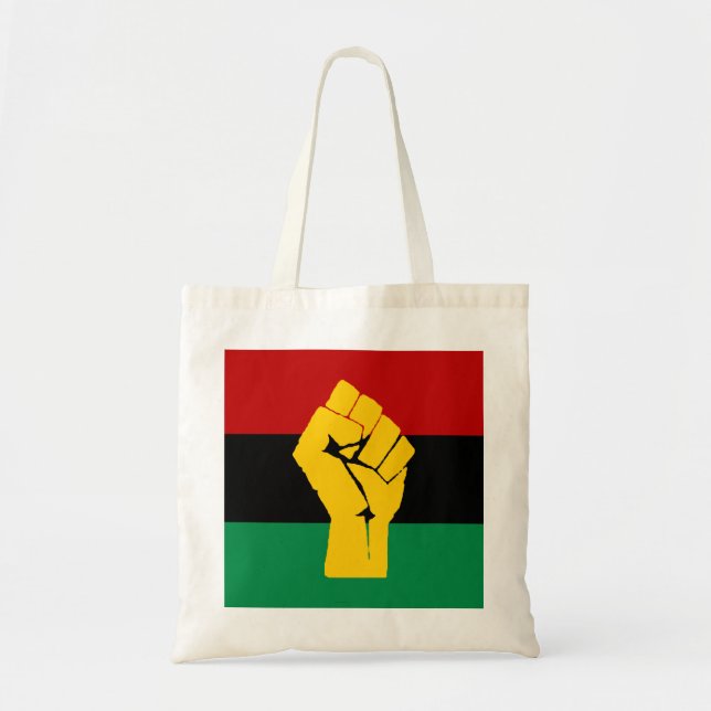 Black Power Pan African Flagga Tygkasse (Framsidan)