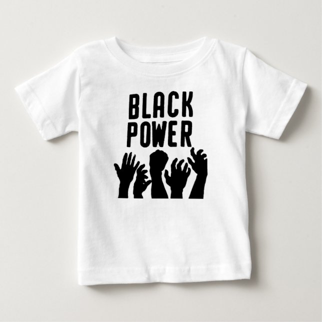 "Black Power" Småbarn Pullover Hoodie T-shirt (Framsida)