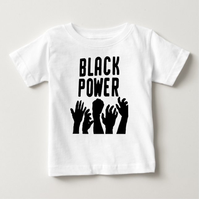 "Black Power" Småbarn Pullover Hoodie Tee (Framsida)