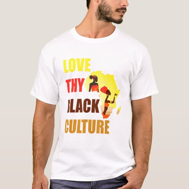 Black Pride African American Black Power Afrocentr T Shirt (Framsida)