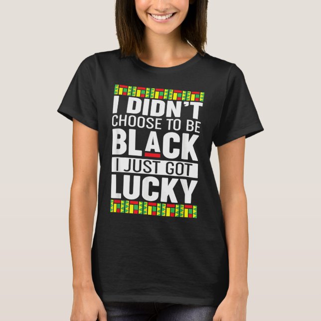 Black Pride  Black History Month T Shirt (Framsida)