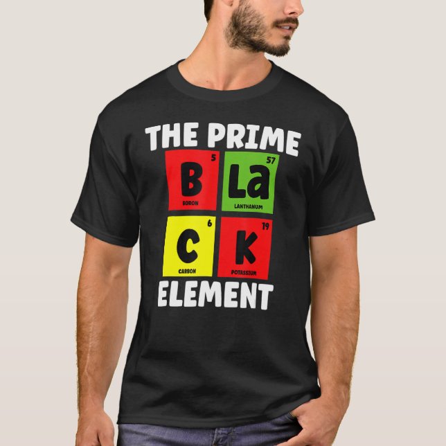 Black Pride Inslag Science Teacher Black Prid T Shirt (Framsida)