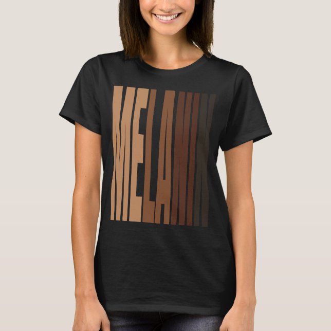 Black Pride Melanin Afro Queens Kung T Shirt (Framsida)