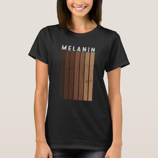 Black Pride Melanin BLM Women Men Afro Queen King T Shirt (Framsida)