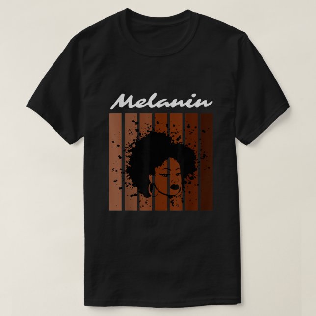 Black Pride Melanin Civil Höger Black History M T Shirt (Design framsida)