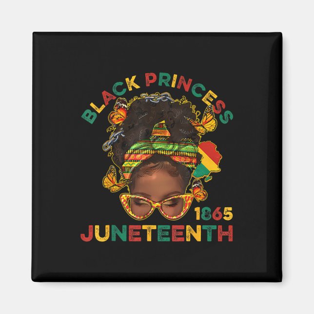 Black Princes Juneteenth 1865 History Month Melani Magnet (Framsidan)