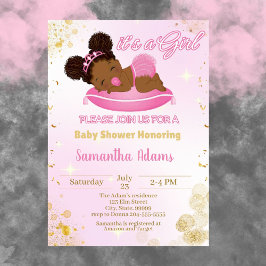 Black Princess Baby Shower-inbjudan Inbjudningar
