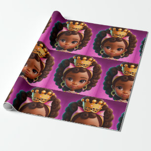 Black Princess, Black Girl Flicka ,Royalty Presentpapper
